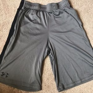 Dry fit Under Armour shorts.